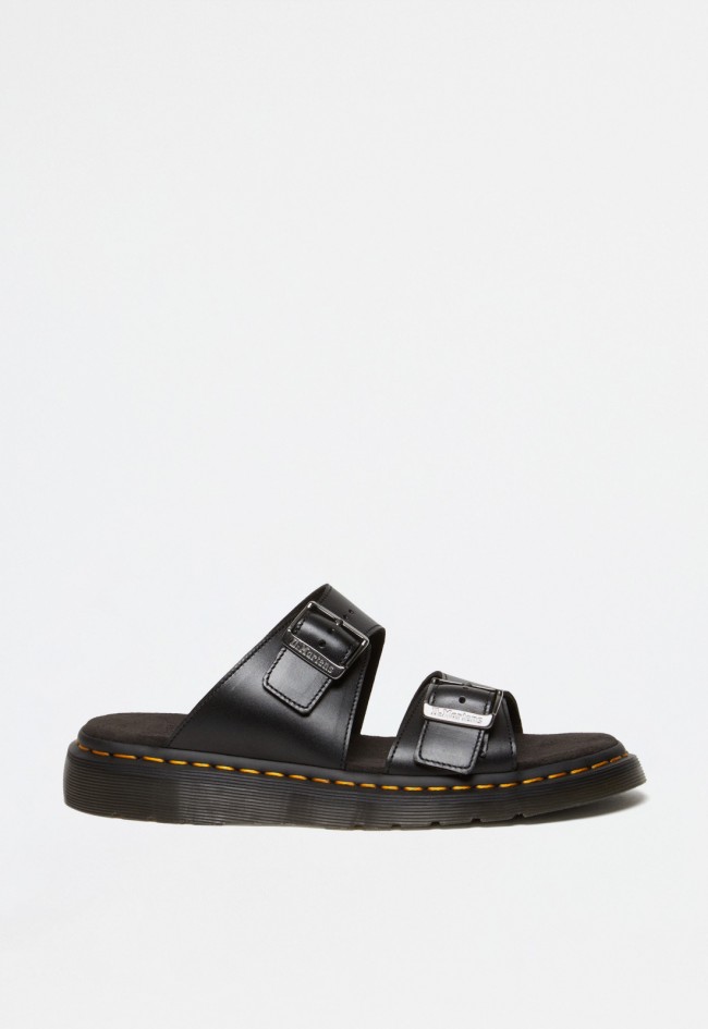 Sandalia hebillas de hombre negro Dr Martens josef