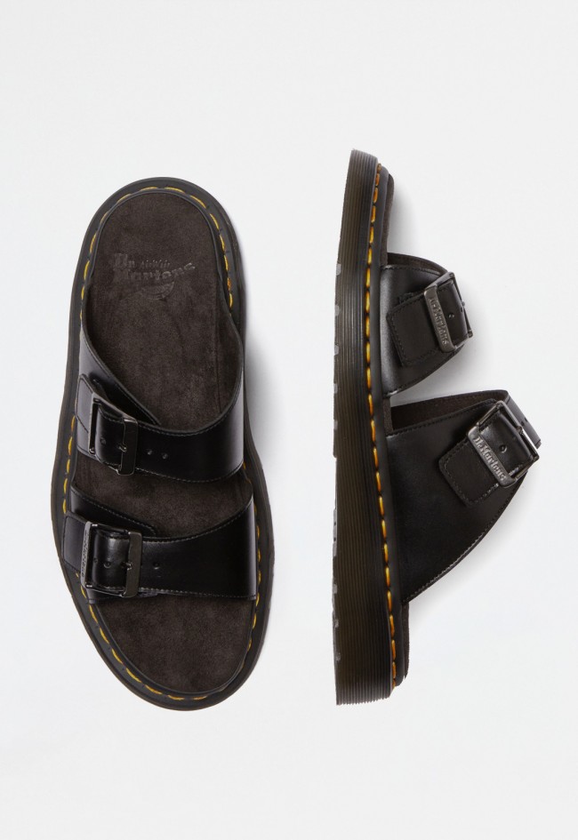 Sandalia hebillas de hombre negro Dr Martens josef
