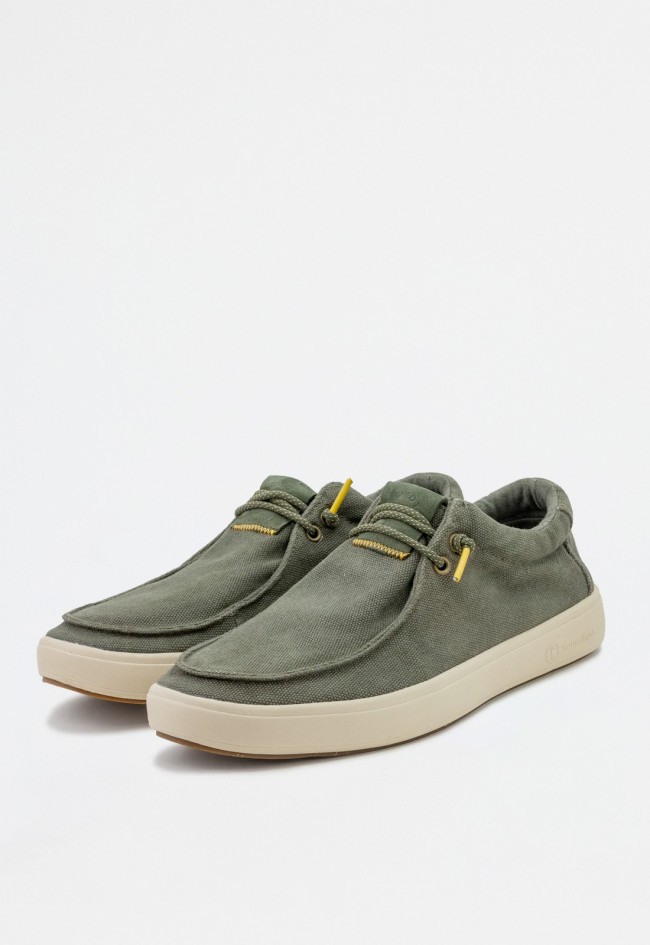 Mocasines de hombre kaki Natural World 8411e