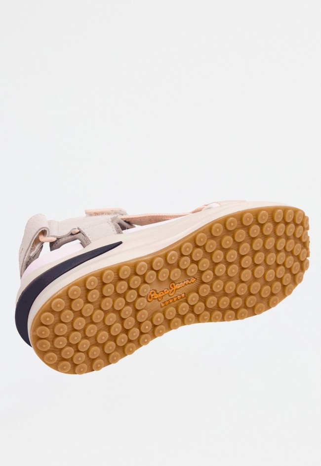Sandalia deportiva de mujer beige Pepe Jeans pls90708