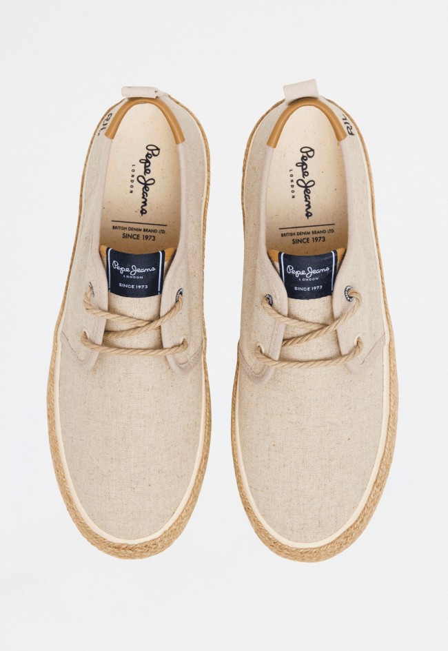 Alpargata de hombre beige Pepe Jeans pms10330