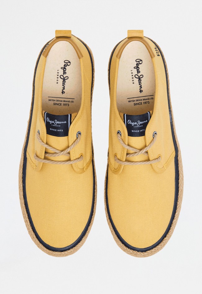Alpargata de hombre mostaza Pepe Jeans pms10332