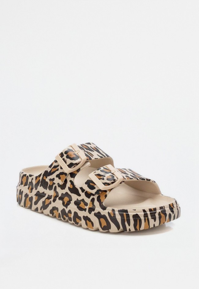Sandalia hebillas de mujer leopardo Xti 142550