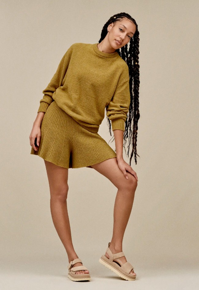 Sandalia de mujer beige UGG w goldenstar