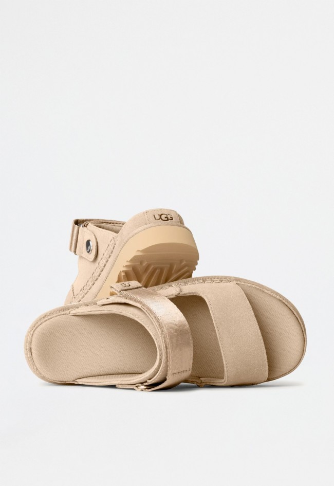 Sandalia de mujer beige UGG goldenstar glide