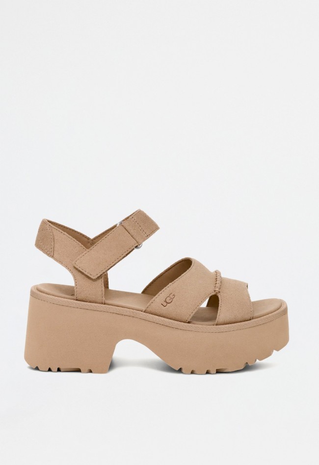 Sandalia de mujer beige UGG new heights ankle strap