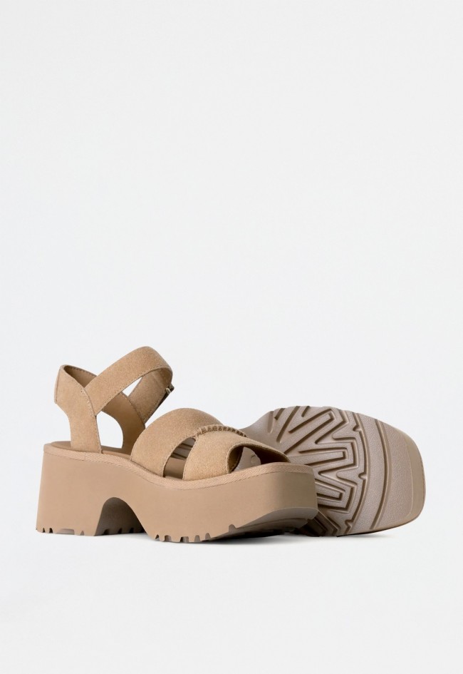 Sandalia de mujer beige UGG new heights ankle strap