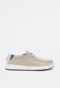 Náutico Wallabi beige de hombre en algodón y lino con – transpirable, ligero plantilla extraíble|WALK IN PITAS NIAS