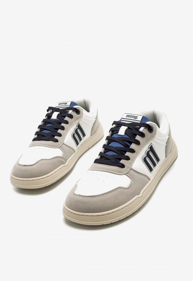 Zapato barefoot de hombre en color blanco con suela plana y puntera ancha | Vegano y anatómico | Mustang Free Miami