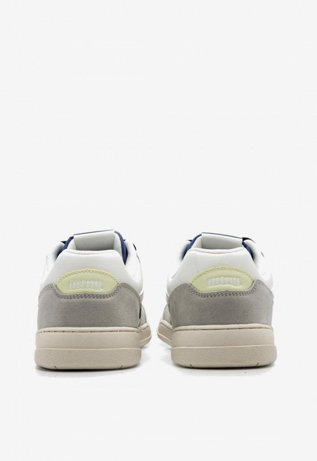 Zapato barefoot de hombre en color blanco con suela plana y puntera ancha | Vegano y anatómico | Mustang Free Miami