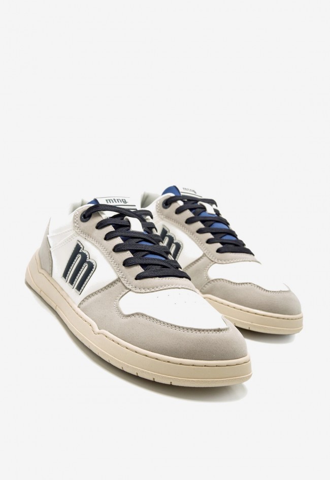 Zapato barefoot de hombre en color blanco con suela plana y puntera ancha | Vegano y anatómico | Mustang Free Miami