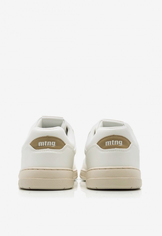 Zapato barefoot de hombre en color blanco con suela beige y puntera ancha | Vegano y anatómico | Mustang Free Miami