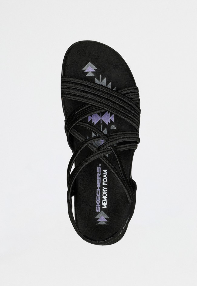 Sandalia mujer Skechers 163185 Reggae Slim Sunnyside vegana – comodidad Stretch Fit® y amortiguación Memory Foam™