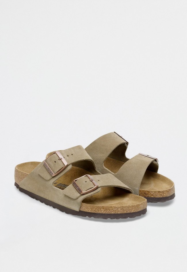 Sandalia de hombre Birkenstock Arizona LEVE 0051463 taupe con diseño anatómico y estilo natural