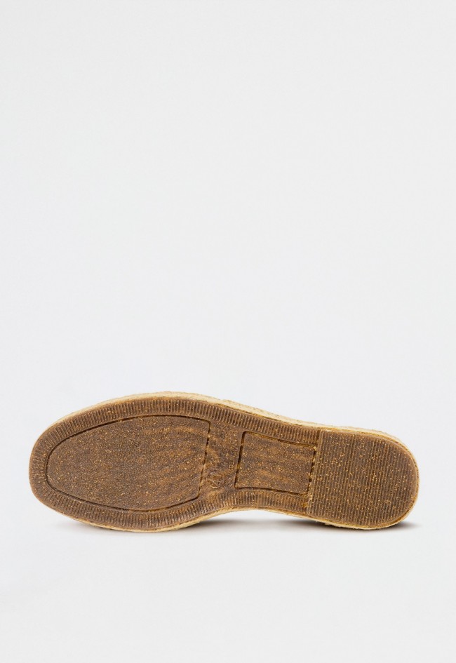Alpargata de hombre Natural World Old Trébol de algodón natural con suela de yute y estilo veraniego