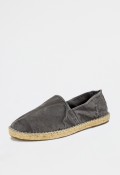 Alpargata de hombre Natural World Old Trébol gris de algodón natural con suela de yute y estilo casual