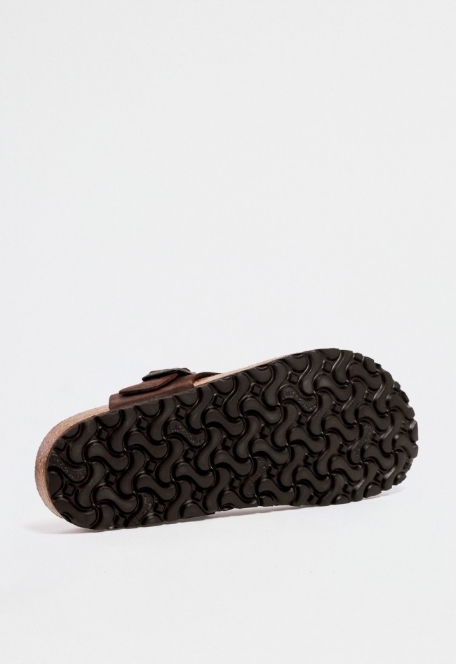 Sandalia bio de hombre en piel moka — estilo casual y natural para verano VAS 9511