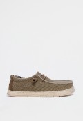 Náutico casual de hombre en textil beige — estilo desenfadado y ligero VAS 75-2086c