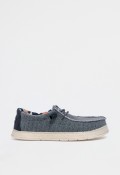 Náutico casual de hombre en textil azul — estilo relajado y moderno VAS 75-2086c