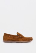 Mocasín de hombre en serraje color cuero — estilo clásico y confort casual Benson 80102