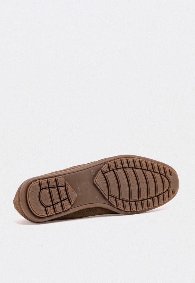 Mocasín de serraje marrón para hombre — comodidad y estilo atemporal Benson 80102