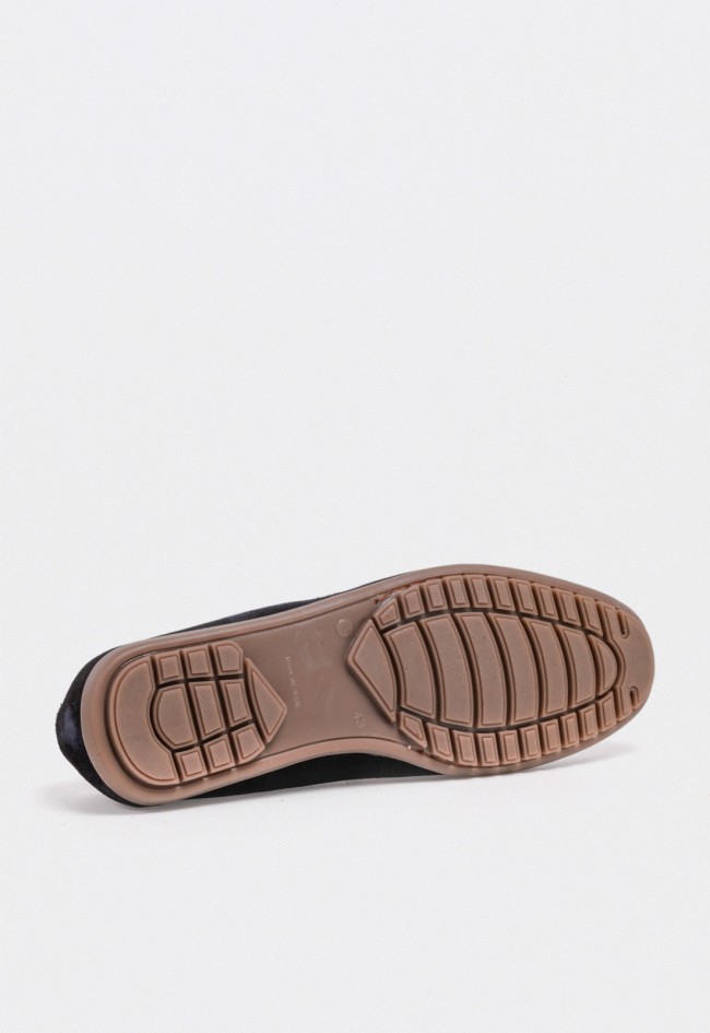 Mocasín de serraje negro para hombre — diseño clásico y confort versátil Benson 80102