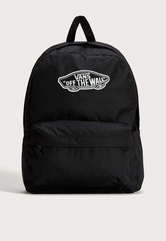 Mochila VANS Old Skool Classic negra con logo Off The Wall y compartimento para portátil