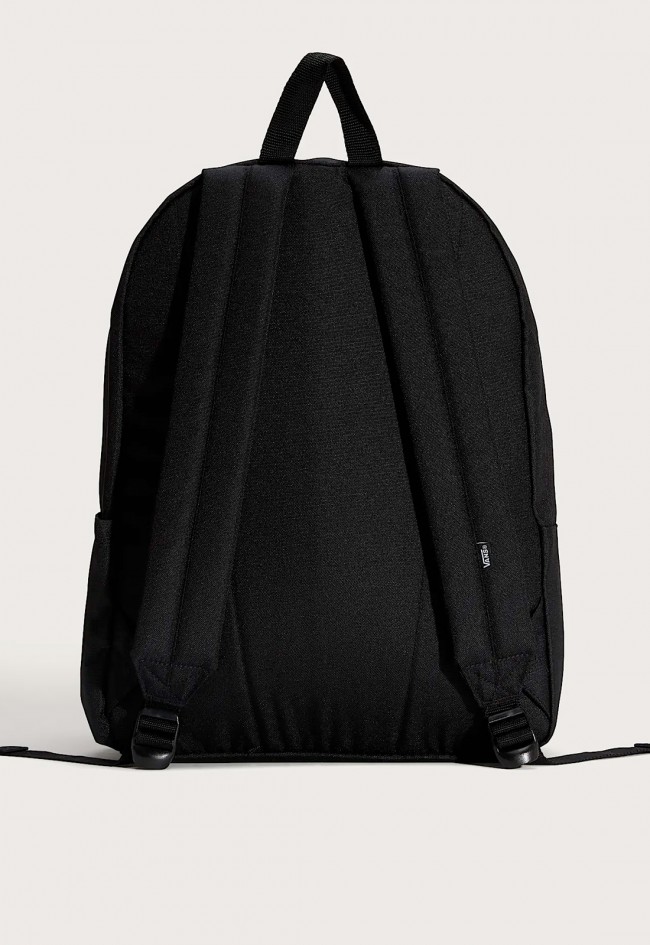 Mochila VANS Old Skool Classic negra con logo Off The Wall y compartimento para portátil