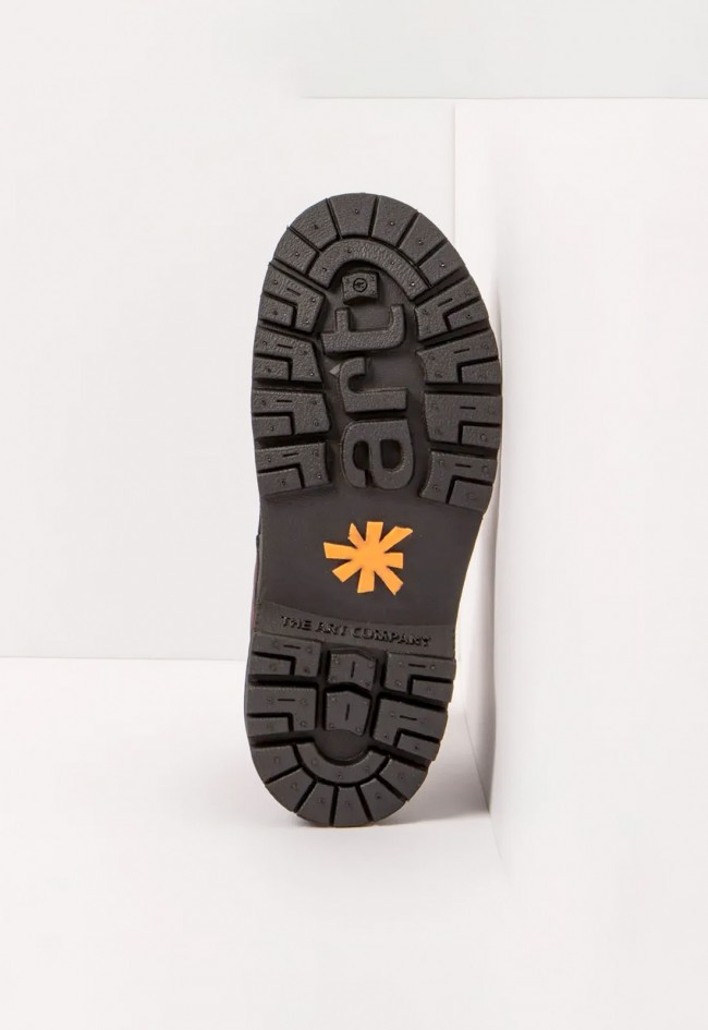 Botines urbanos mujer The Art Softlight BIRMINGHAM burdeos y negro de piel y nylon – estilo, resistencia y confort