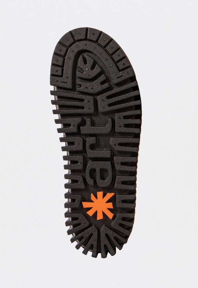 Zapatillas mujer The Art piel negra plataforma volumen 5 cm estilo urbano 1518