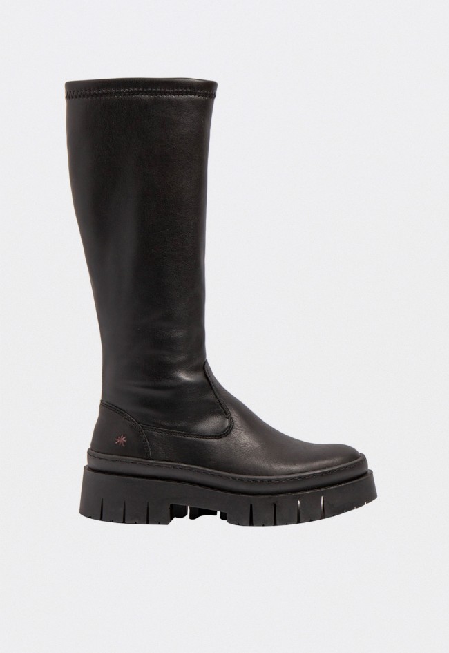 Botas altas mujer The Art 1956 piel nappa negra Amberes comodidad y estilo urbano