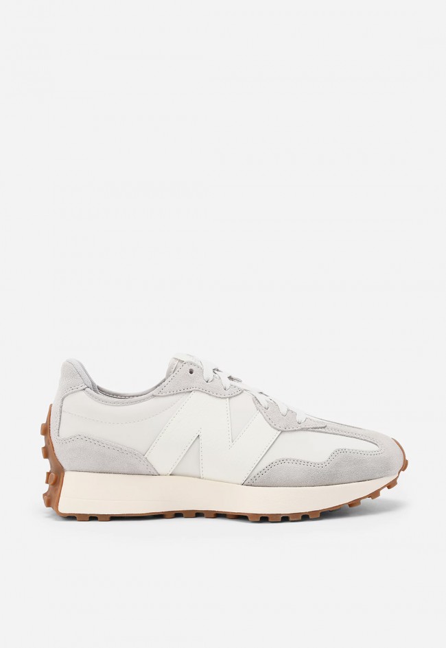 Zapatillas New Balance 327 gris mujer ante y malla – estilo retro 70s con toque moderno