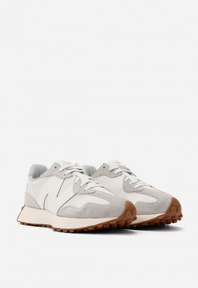 Zapatillas New Balance 327 gris mujer ante y malla – estilo retro 70s con toque moderno