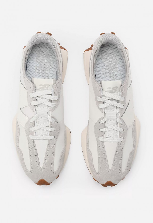 Zapatillas New Balance 327 gris mujer ante y malla – estilo retro 70s con toque moderno