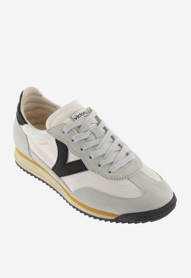 Zapatillas mujer Victoria Saturno nylon & serraje con suela dentada retro