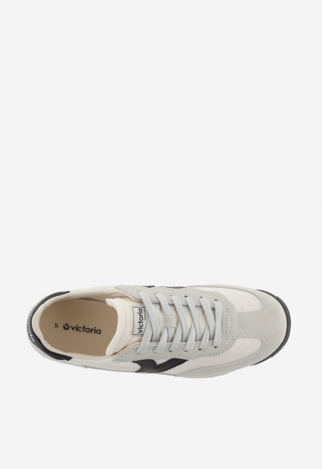 Zapatillas mujer Victoria Saturno nylon & serraje con suela dentada retro
