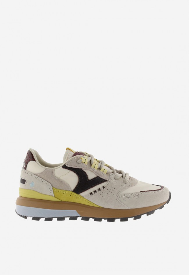 Sneakers mujer Victoria Luna Nylon & Serraje con suela dentada y estilo urbano