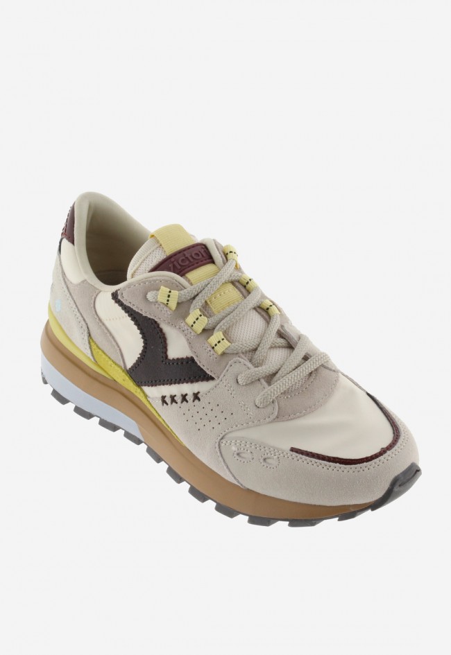 Sneakers mujer Victoria Luna Nylon & Serraje con suela dentada y estilo urbano