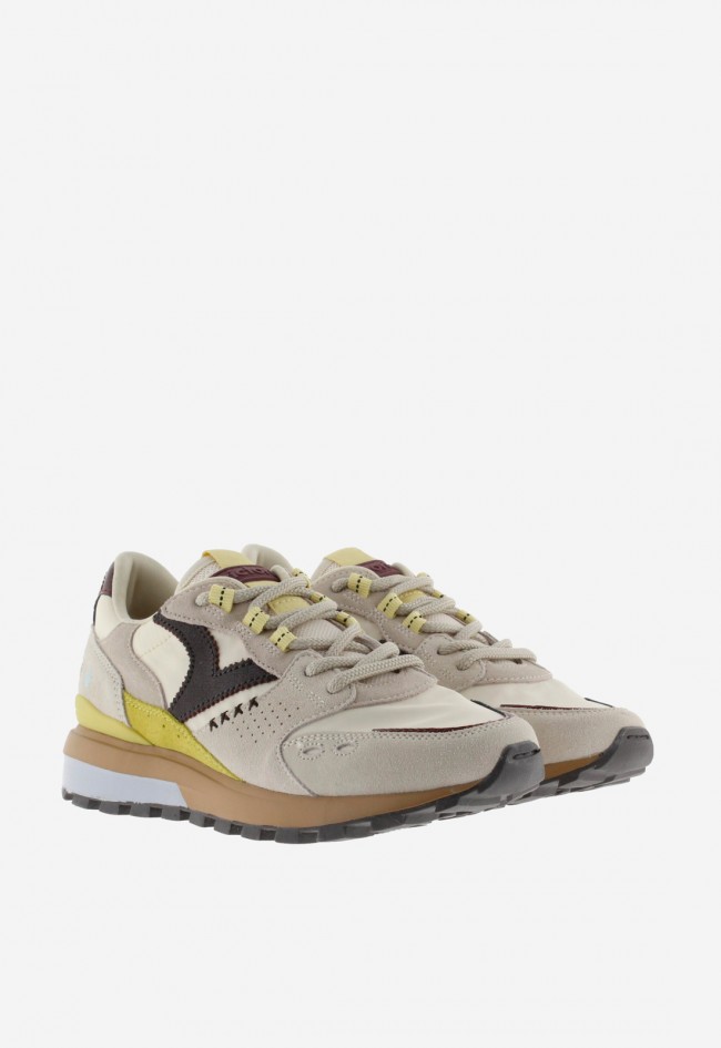Sneakers mujer Victoria Luna Nylon & Serraje con suela dentada y estilo urbano