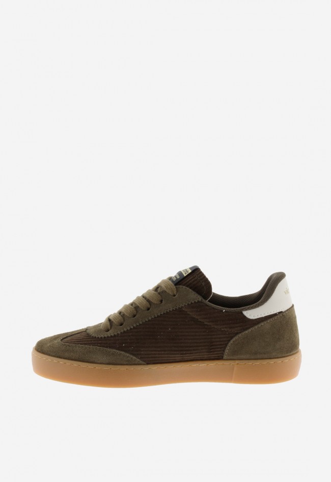 Zapatillas mujer Victoria Berlín Ciclista Pana con suela caramelo y estilo retro