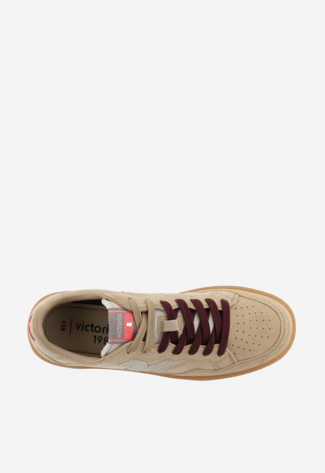 Zapatillas unisex Victoria Smash-Suede estilo vintage en serraje con suela caramelo