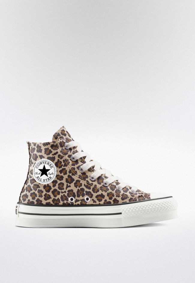 Converse Chuck Taylor All Star EVA Lift Platform Leopard para mujer – sneakers altas con plataforma y print animal
