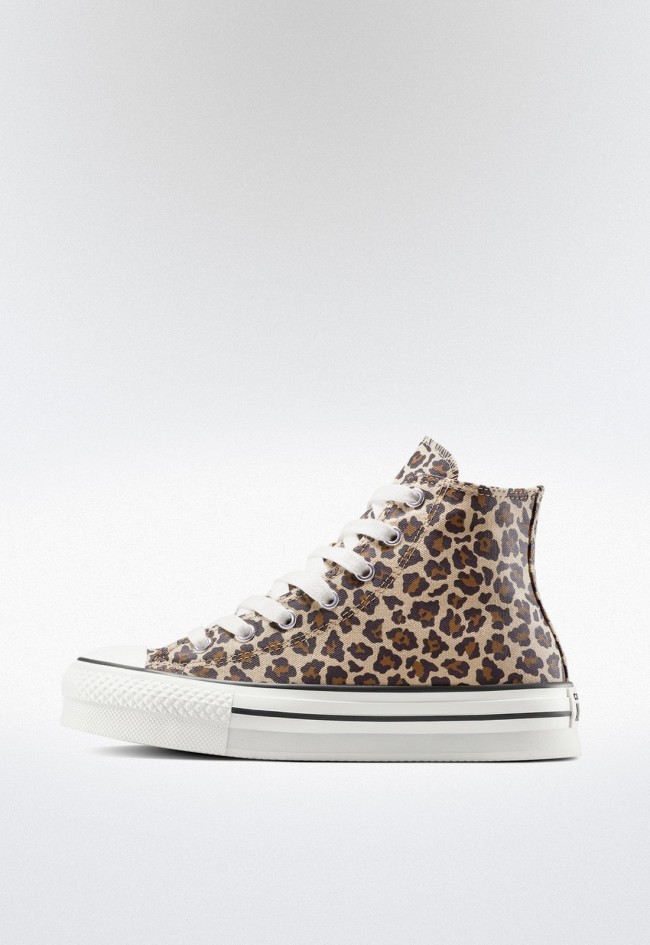 Converse Chuck Taylor All Star EVA Lift Platform Leopard para mujer – sneakers altas con plataforma y print animal