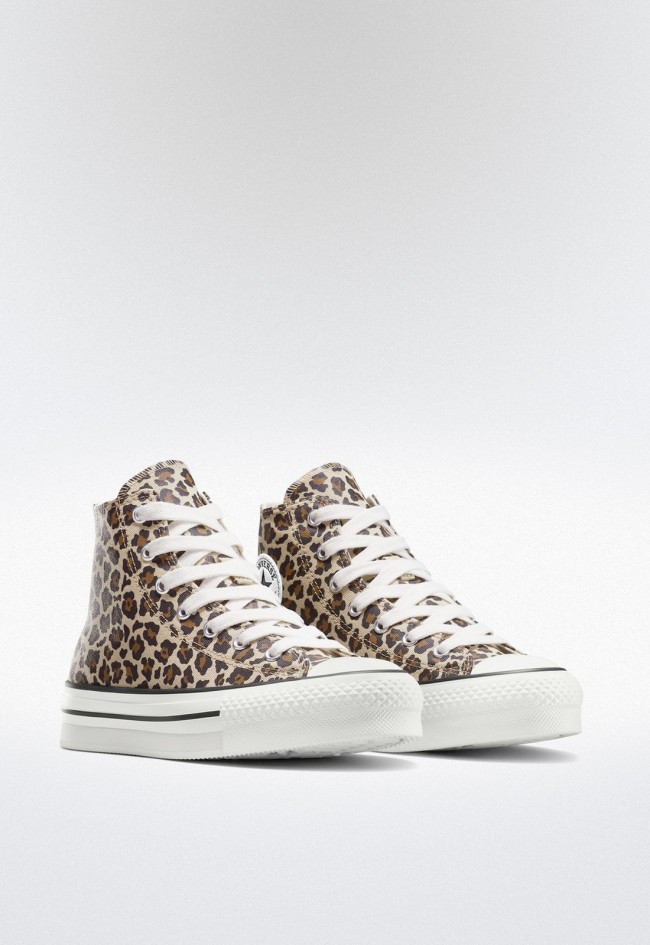 Converse Chuck Taylor All Star EVA Lift Platform Leopard para mujer – sneakers altas con plataforma y print animal