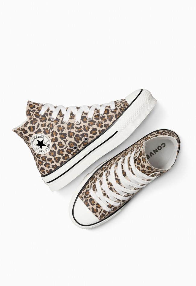 Converse Chuck Taylor All Star EVA Lift Platform Leopard para mujer – sneakers altas con plataforma y print animal