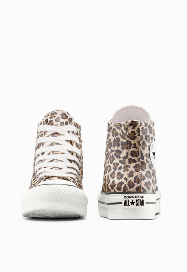 Converse Chuck Taylor All Star EVA Lift Platform Leopard para mujer – sneakers altas con plataforma y print animal