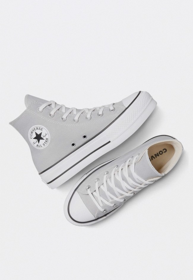 Converse Chuck Taylor All Star Lift Mujer Gris A12956C – sneakers con plataforma de lona