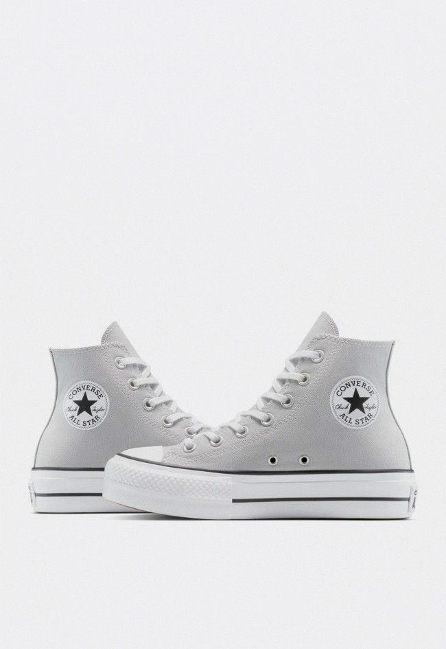 Converse Chuck Taylor All Star Lift Mujer Gris A12956C – sneakers con plataforma de lona