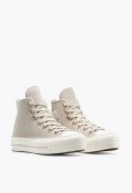 Converse Chuck Taylor All Star Lift Mujer A12966C Beige – sneakers de ante con plataforma