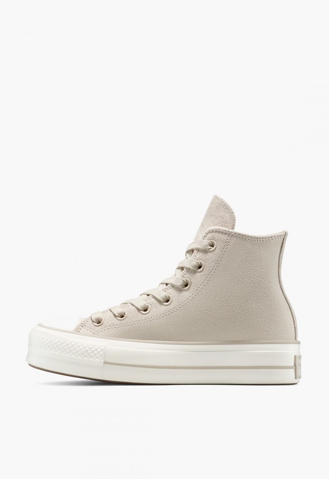 Converse Chuck Taylor All Star Lift Mujer A12966C Beige – sneakers de ante con plataforma